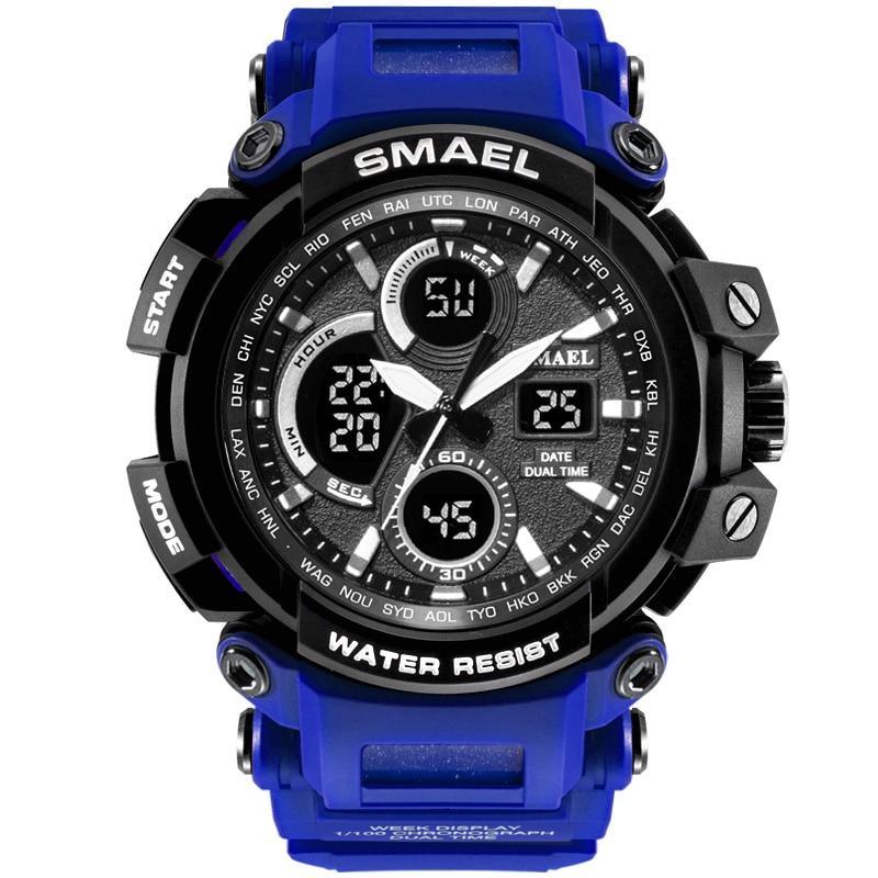 Army Green Modern Sport  Waterproof 50M Men Watches With LED Digital Display In Military Armi Relogio Masculino Style