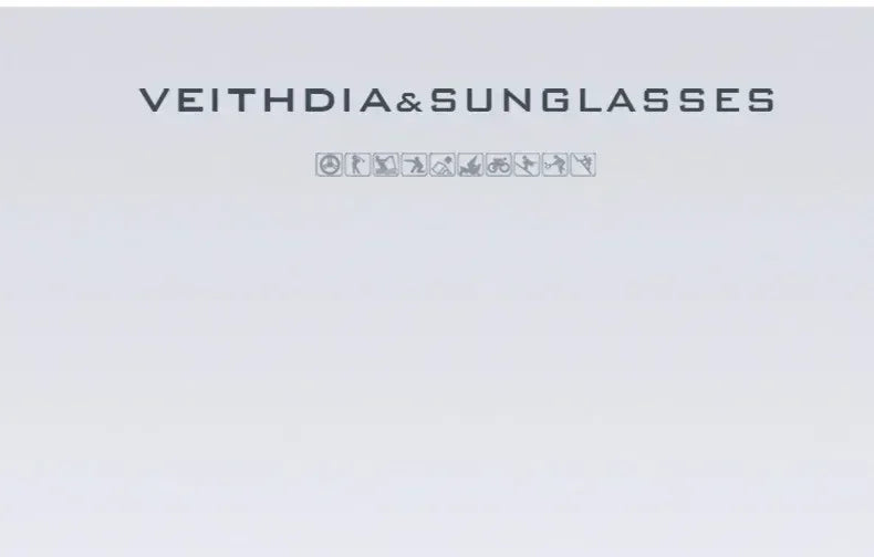 VEITHDIA Brand Designer Men's Sunglasses Aluminum Magnesium Polarized UV400 Sun Glasses Cycling Sports Male Outdoor Eyewear 6592
