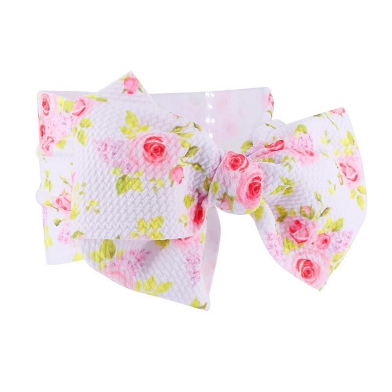 Luxury Modern Colorful Newborn Toddler Baby Girl Boy Headwear Solid Bowknot Soft Turban Knot Hairband For Girls Kids
