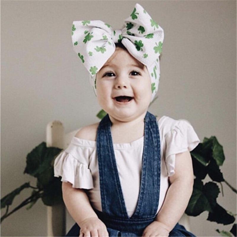 Luxury Modern Colorful Newborn Toddler Baby Girl Boy Headwear Solid Bowknot Soft Turban Knot Hairband For Girls Kids