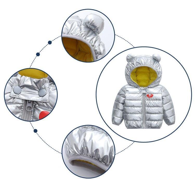 Modern Jacket Autumn Winter Baby Girls Jacket For Baby Coat Kids Warm Hooded Outerwear For Baby Boys Clothes Newborn Jacket