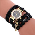 Women watches New luxury Casual Analog Alloy Quartz Watch PU Leather Bracelet Watches Gift For Female and Women