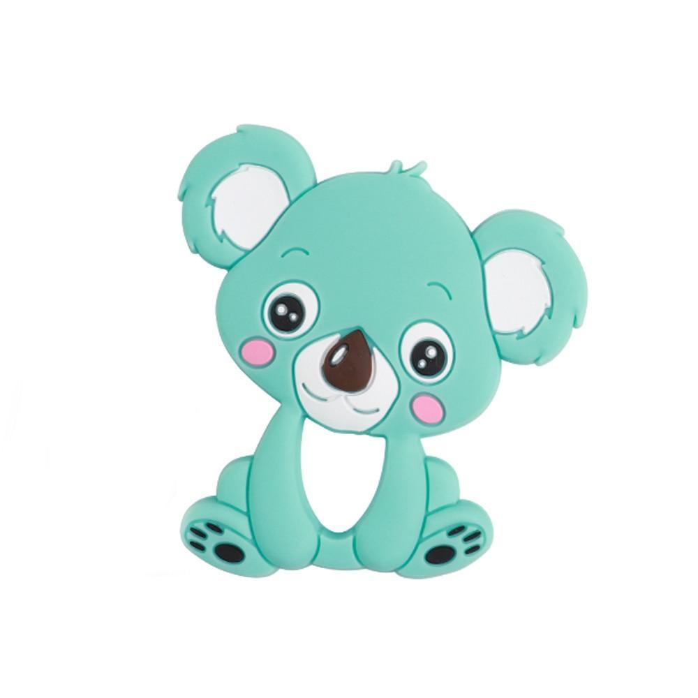 Baby Silicone Teethers BPA Free Teething Toy Animal Dog Koala Owl Elephant Baby Ring Teether Silicone Beads For Kids and Baby