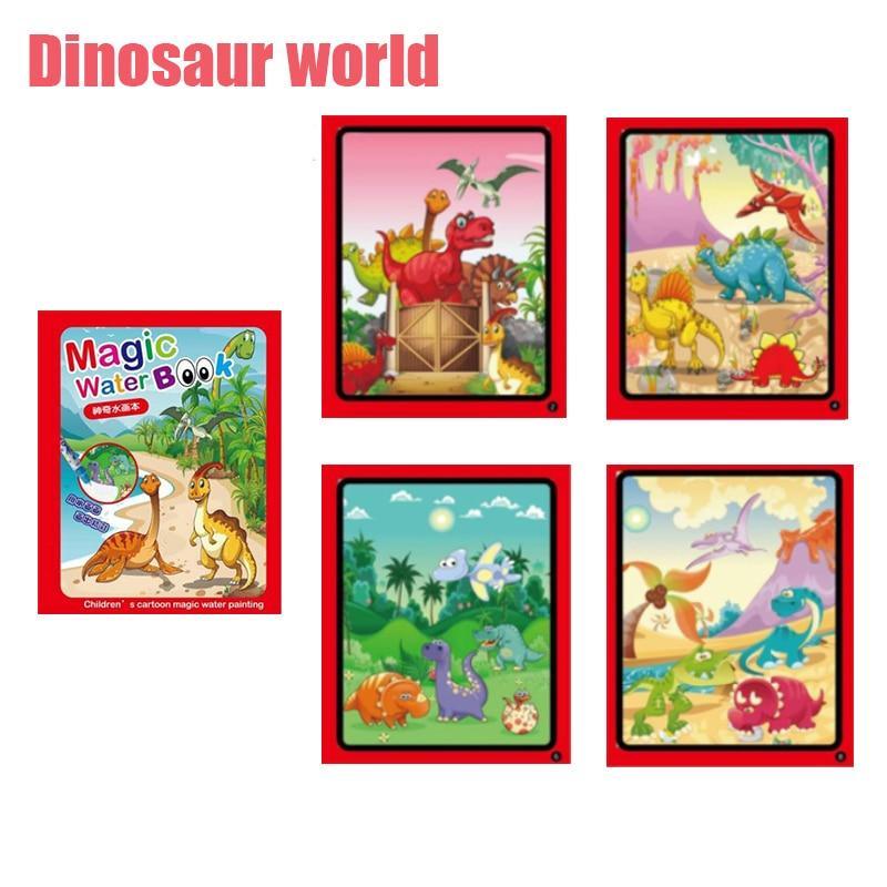 8 Types Montessori Toys Reusable Coloring Book Magic Water Drawing Book Sensory Early Education Toys For Kids