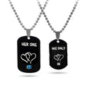 Pair Of Lovers Fashion Puzzle Anatomical Heart Necklaces Pendants Stainless Steel Chain Couple Collares Women Valentine Day Gift