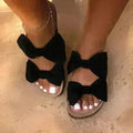 2021 Leopard Women Slipper Summer Open Toe Platform Slide Ladies