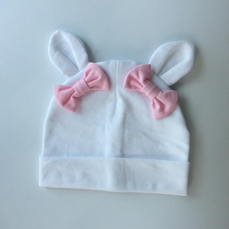 Baby Girl Hat Rabbit Ear Hat For Girls Cotton Bow Knot Children's Cap Toddler Kids Hats Cartoon Hats