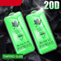 20D Full Cover Tempered Glass For iPhone 11 12 13 mini Pro X XR XS Max Screen Protector For iPhone 6 7 8 Plus SE Protective Film HD Clear Easy Installation Frame 9H Hardness Bubble Free Anti-Scratch & Anti-Fingerprint