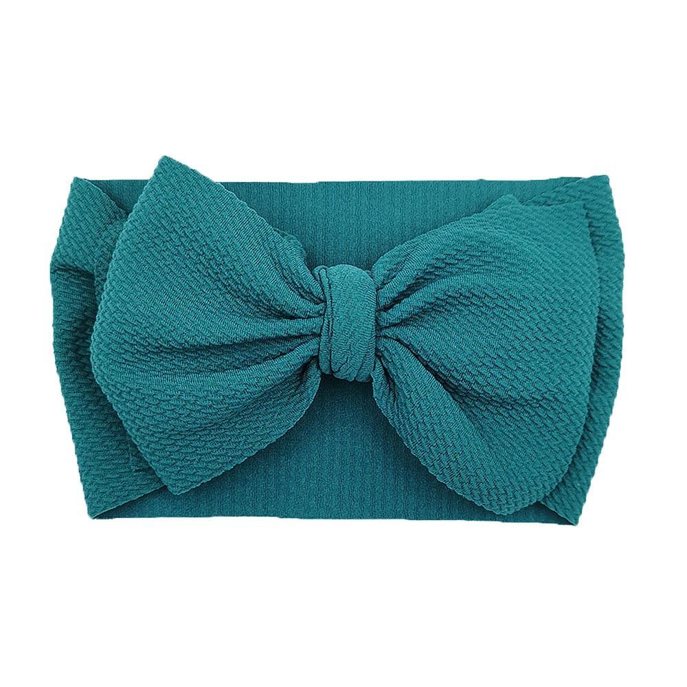 Baby Girls Headband Toddler Big Bow Hairband Cute Solid Stretch Turban For Baby Girls
