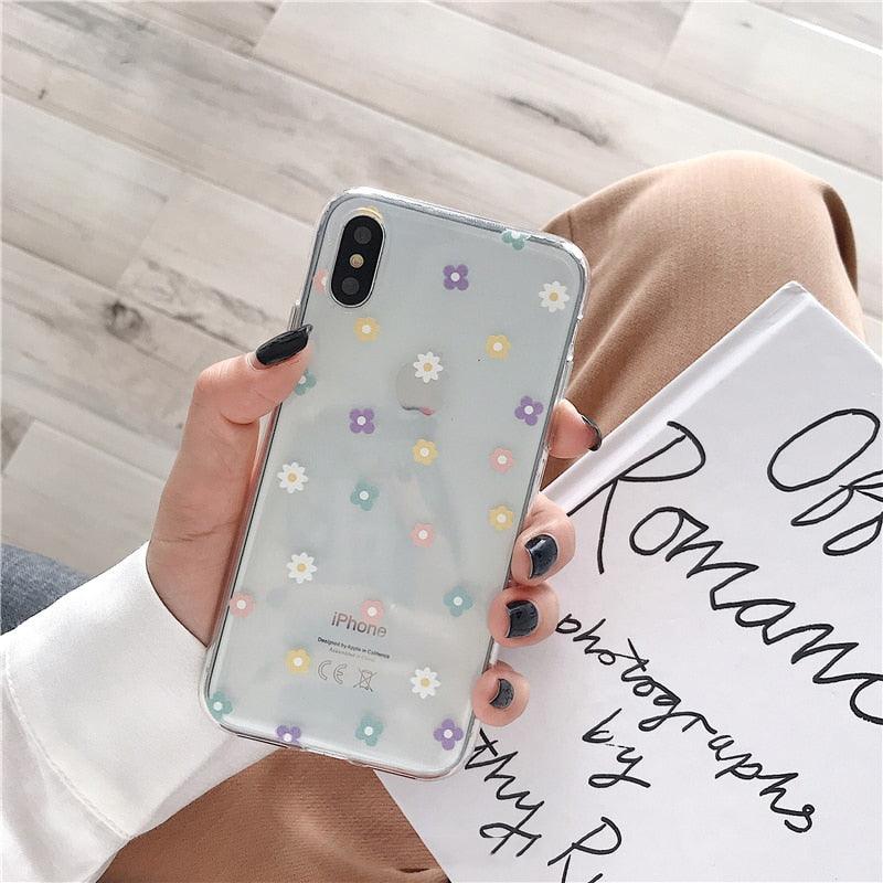 Cute Hearts Pattern Slim Thin Soft Shockproof Silicone Protective Case Case For Iphone 11 Case Cover Silicone Soft Cover For Iphone 5 5s Se 2020 6s 7 8 Plus Xs 11 Pro Max X Xr