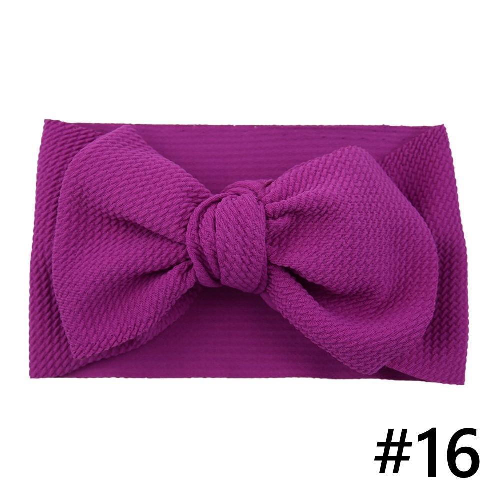 Baby Girls Headband Big Bow Hair Band Kids Adjustable Head Wrap Turban Infant Hair Accessories