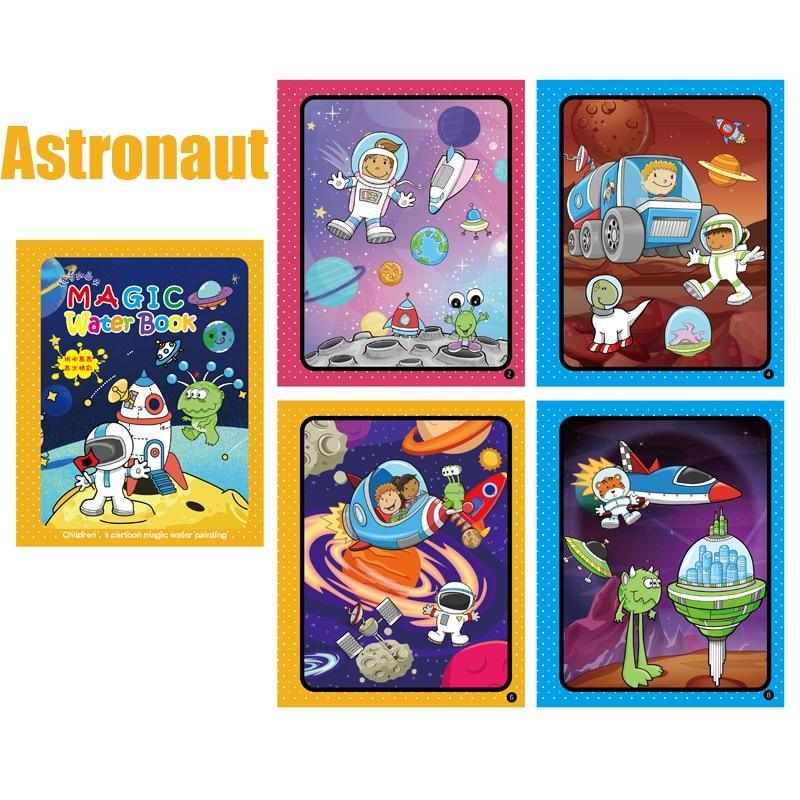 8 Types Montessori Toys Reusable Coloring Book Magic Water Drawing Book Sensory Early Education Toys For Kids