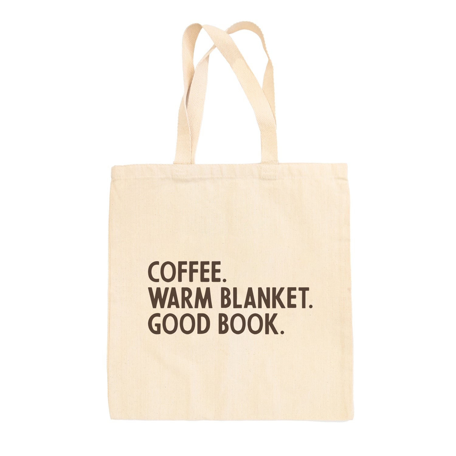 Coffee Warm Blanket Good Book (Tote Bag)