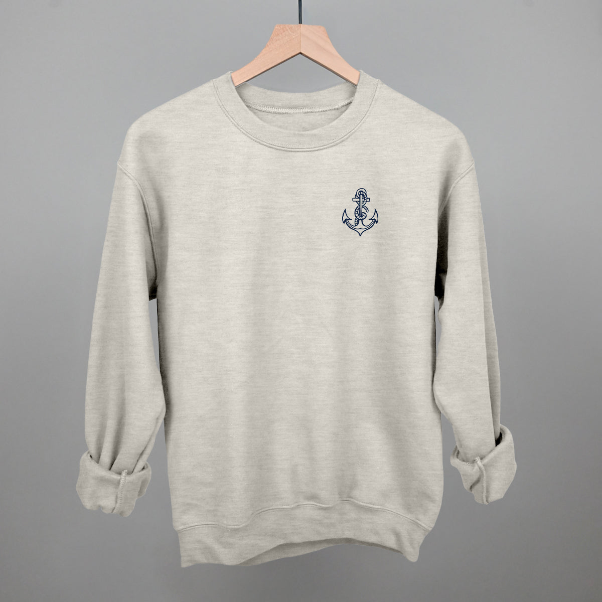 Anchor Doodle (Navy Blue) (Left Chest)