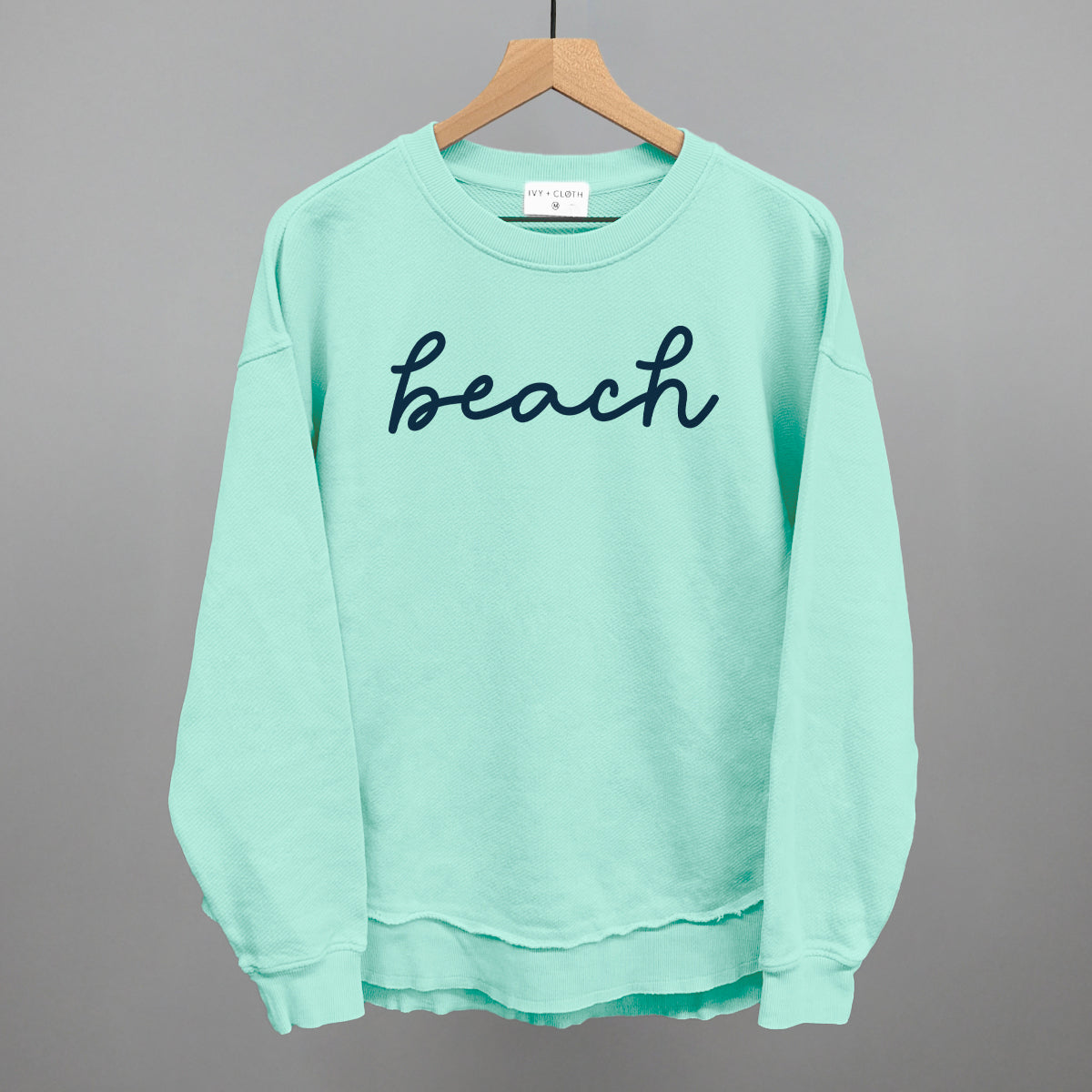 Beach (Blue Script)