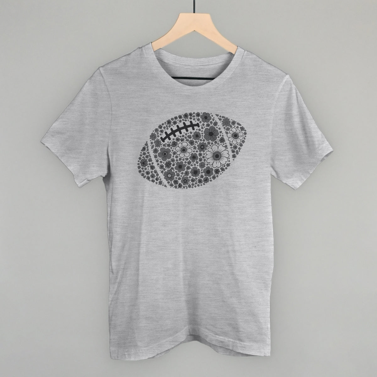Floral Football Grey