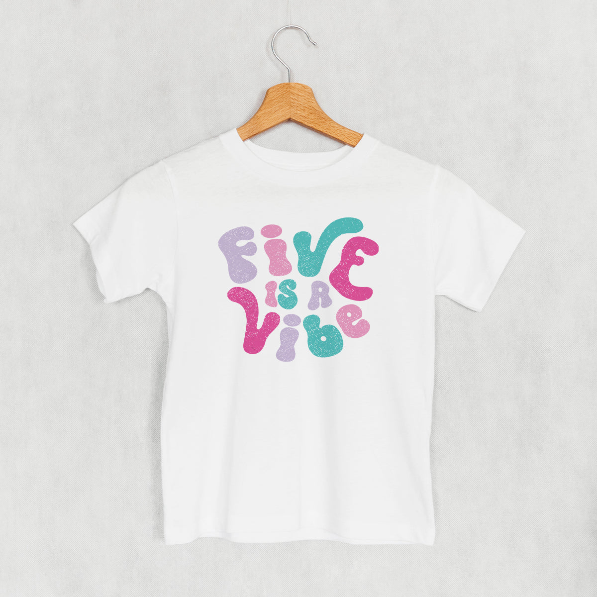 Five Is A Vibe (Pink + Purple) (Kids)