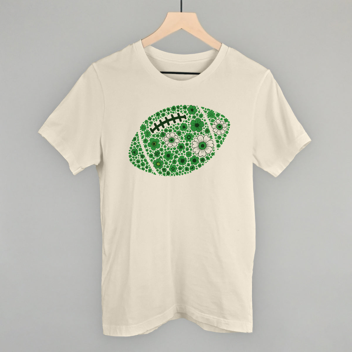 Floral Football Green
