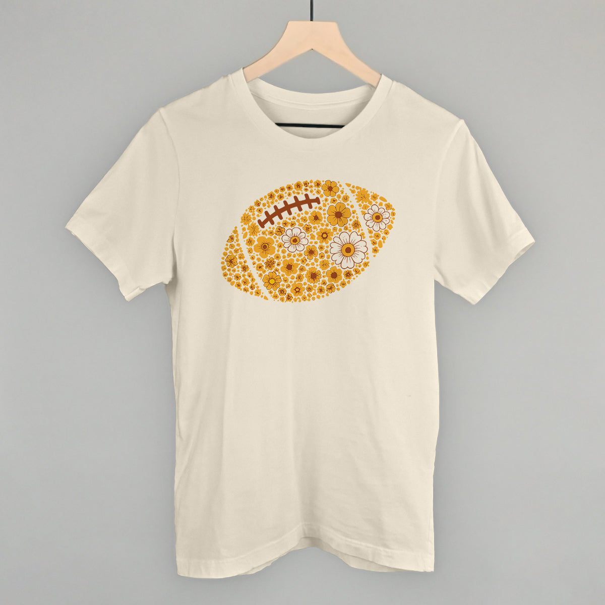 Floral Football Yellow