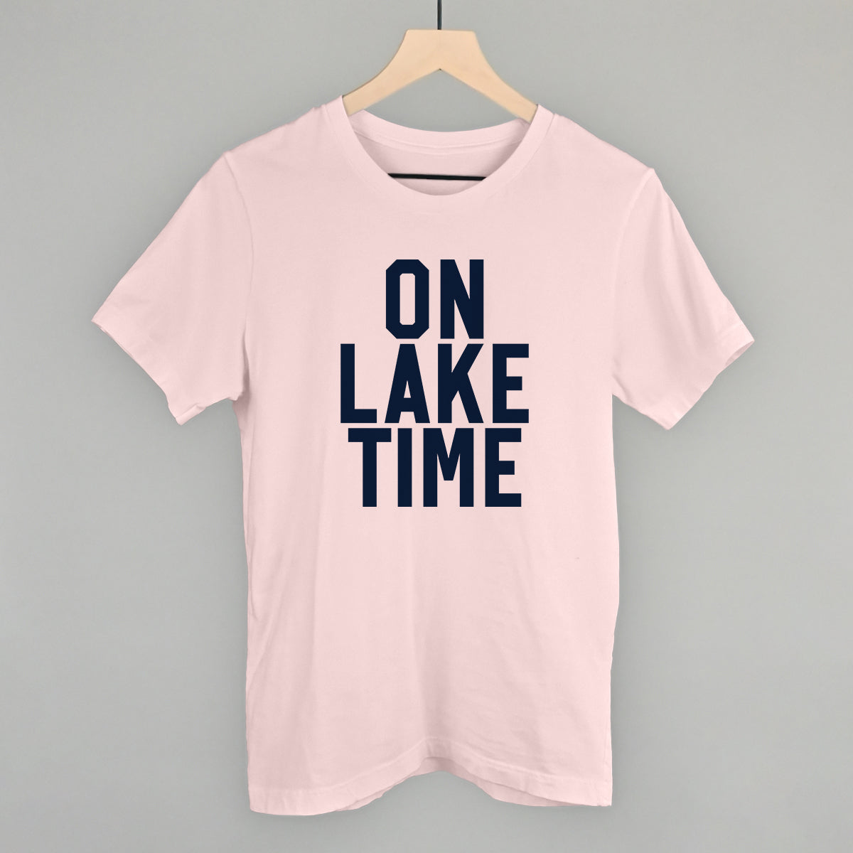 On Lake Time Block Letters