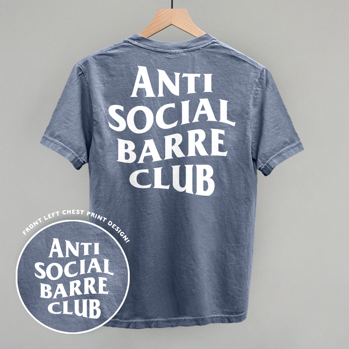 Anti Social Barre Club (White) (Back Print)