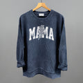 Mama Checkered Lightning Bolt Distressed