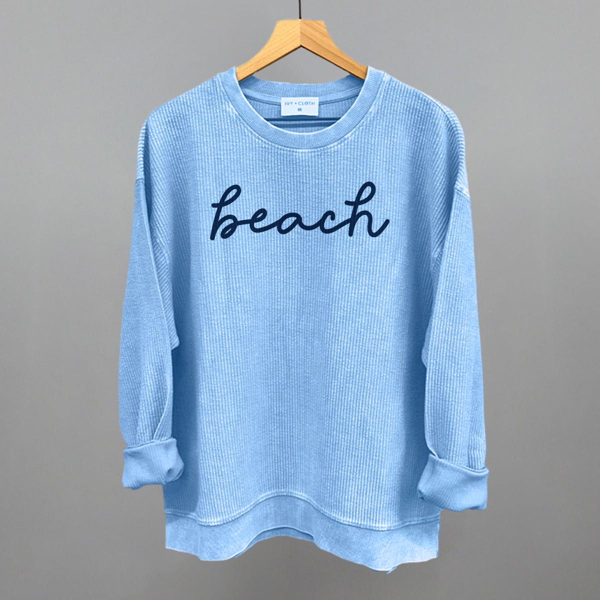 Beach (Blue Script)