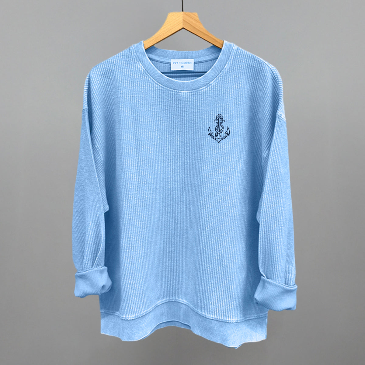 Anchor Doodle (Navy Blue) (Left Chest)