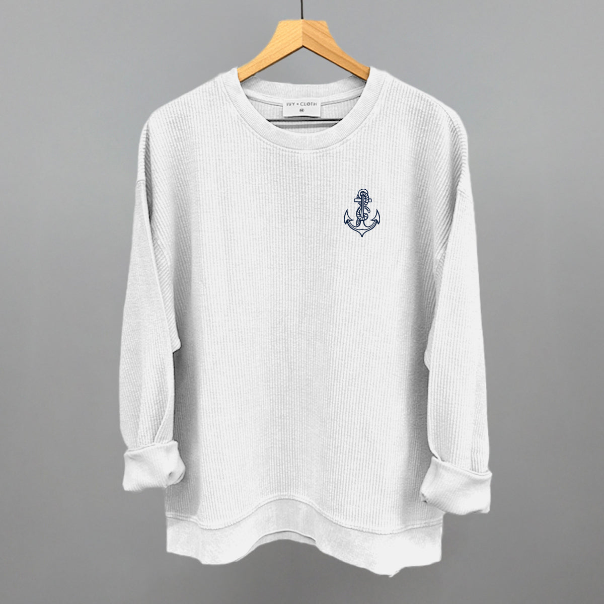 Anchor Doodle (Navy Blue) (Left Chest)