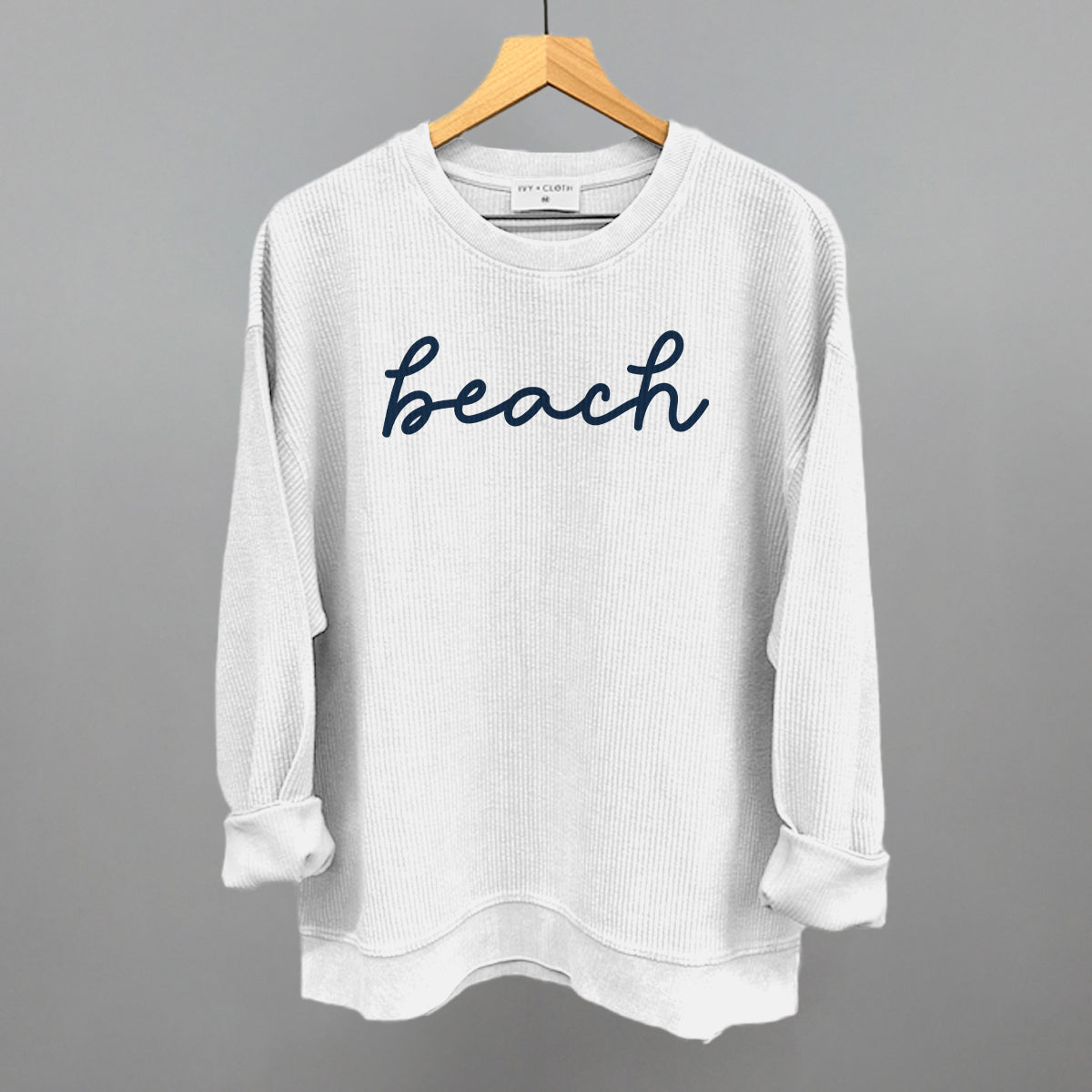 Beach (Blue Script)