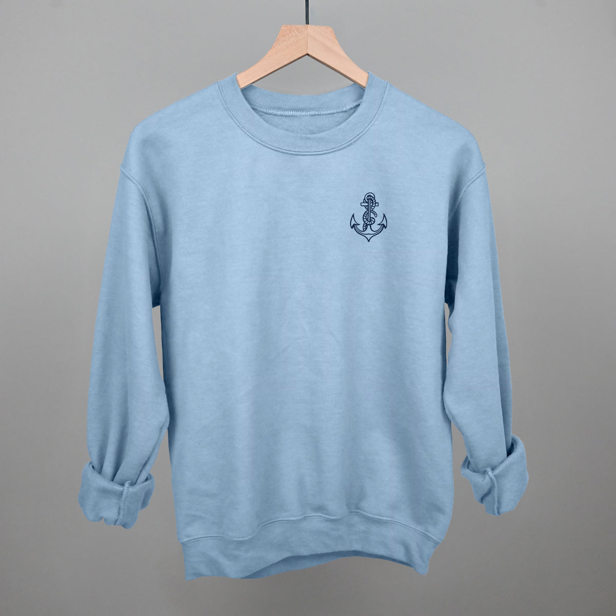 Anchor Doodle (Navy Blue) (Left Chest)