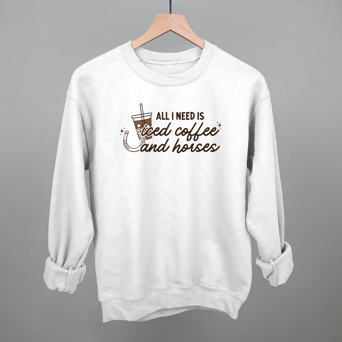 All I Need Is Iced Coffee And Horses