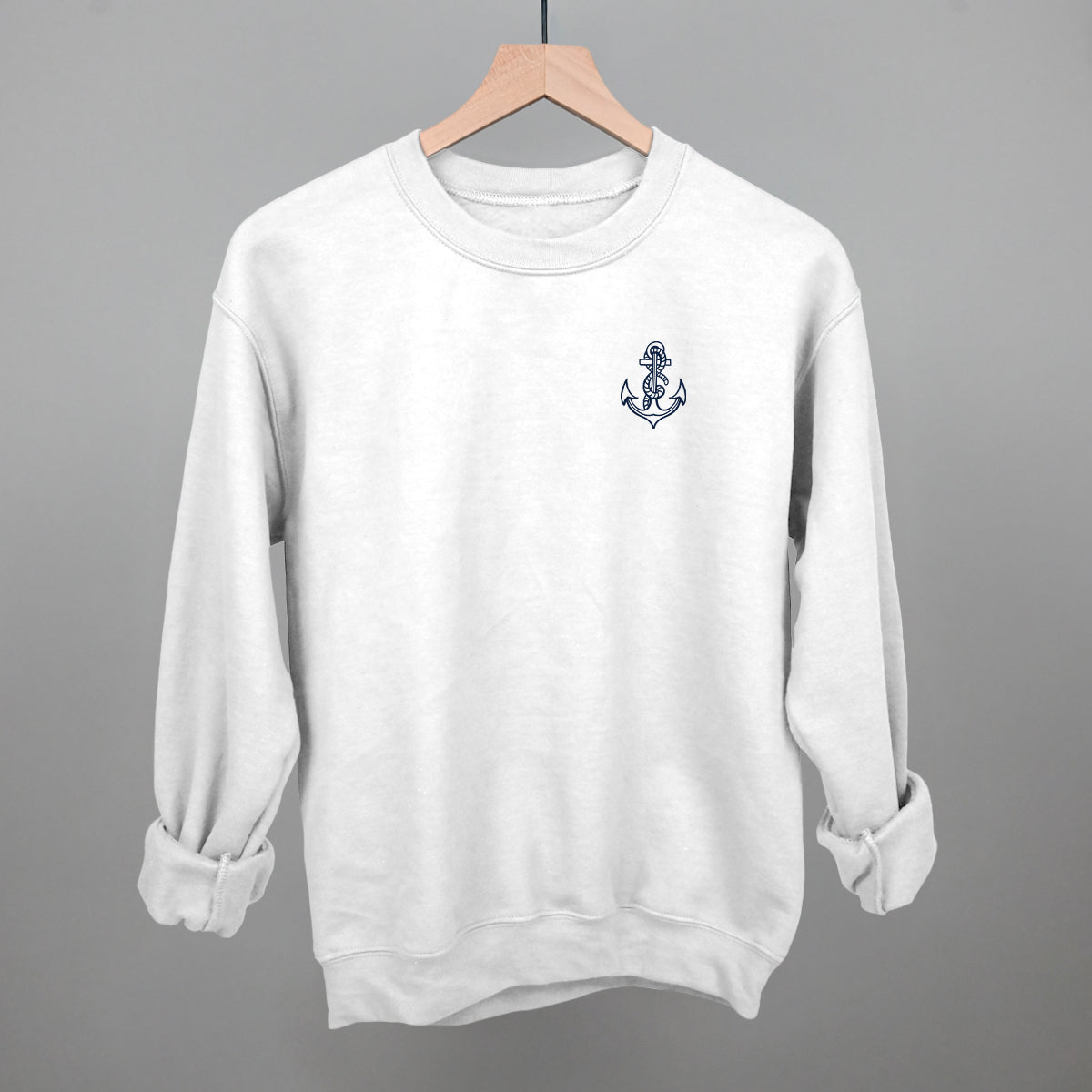Anchor Doodle (Navy Blue) (Left Chest)