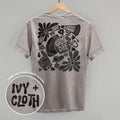 Floral Game Day Black (Back Print)