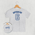 Birthday Boy Varsity #6 (Kids Back Print)