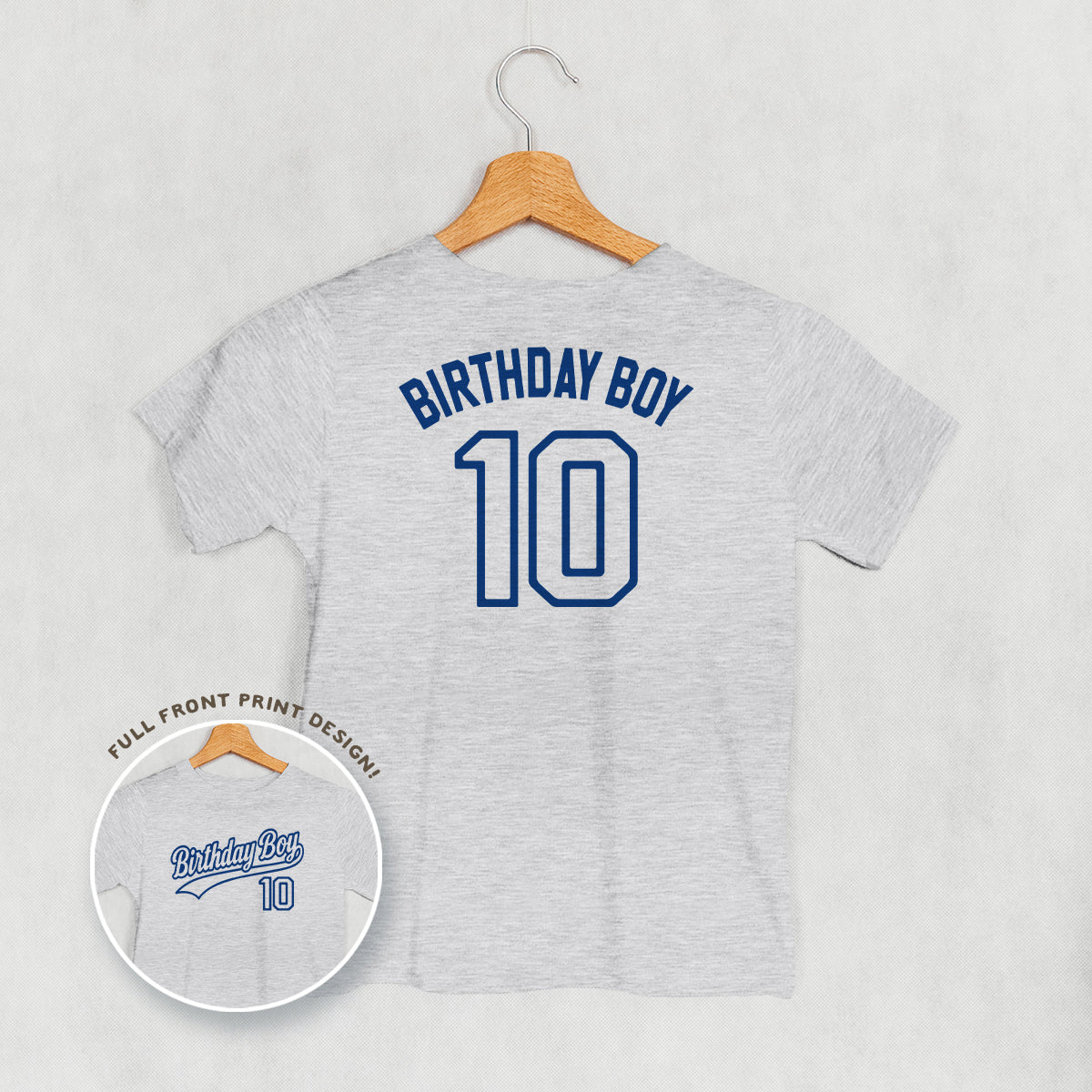 Birthday Boy Varsity #10 (Kids Back Print)