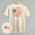 Live Free Flag (Back Print)