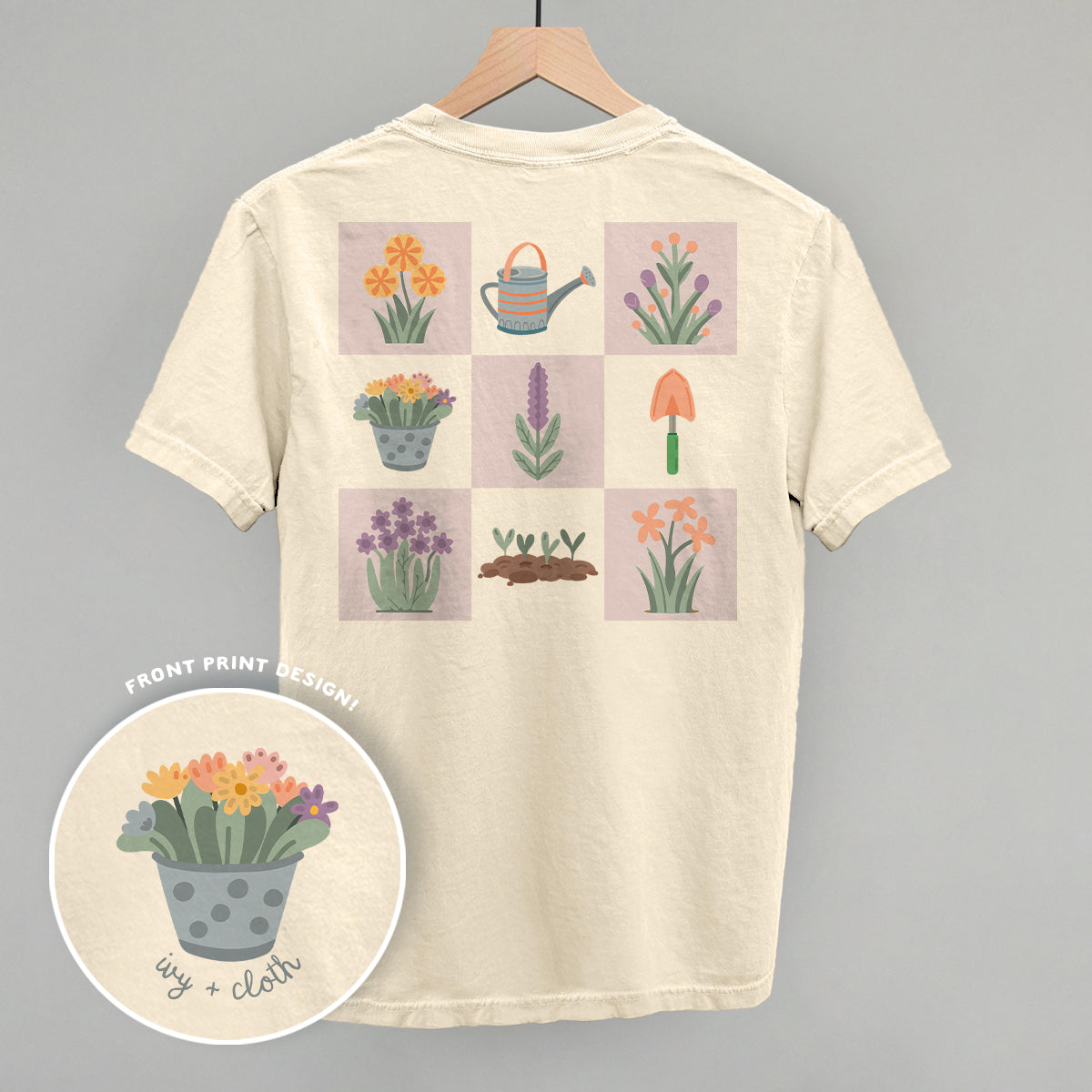 Floral Grid Doodles (Back Print)