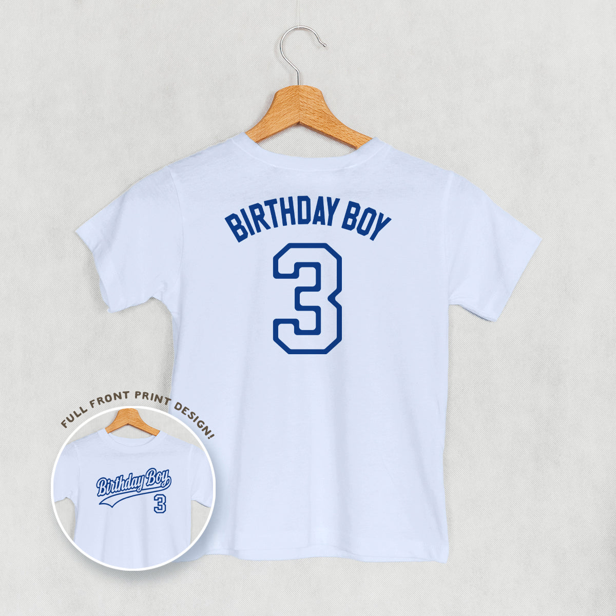 Birthday Boy Varsity #3 (Kids Back Print)