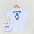 Birthday Boy Varsity #9 (Kids Back Print)