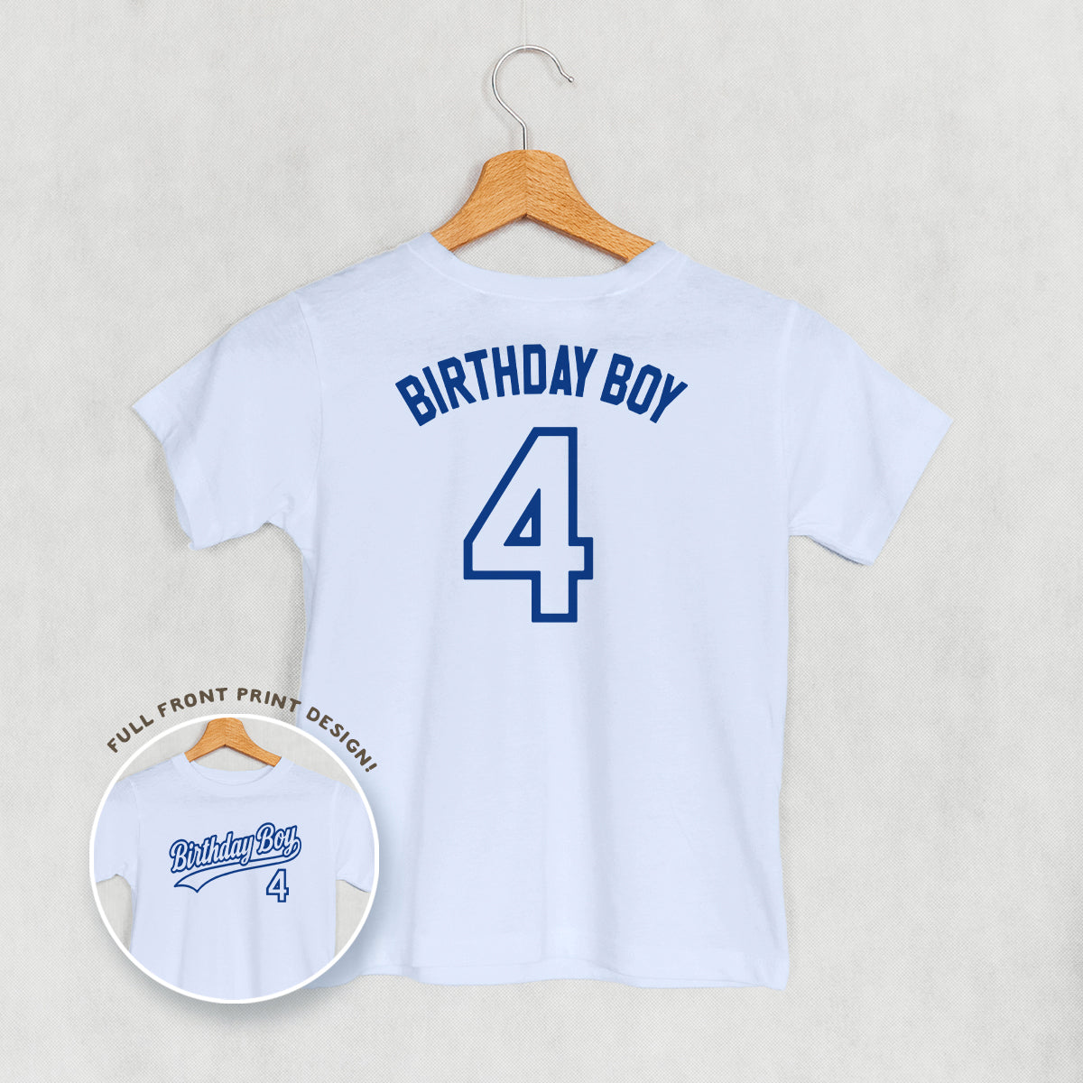Birthday Boy Varsity #4 (Kids Back Print)
