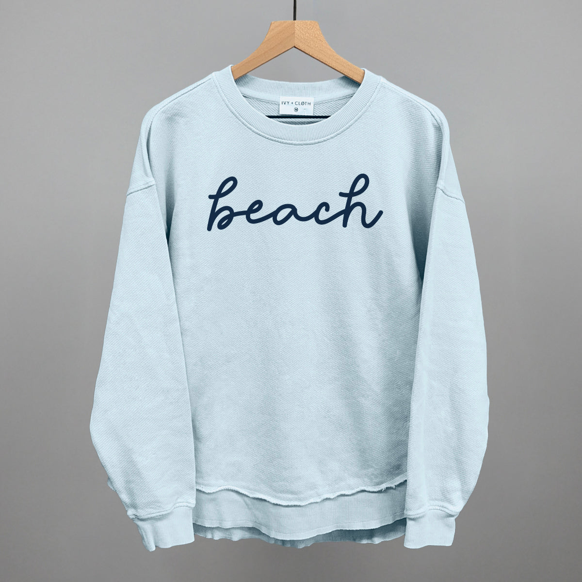 Beach (Blue Script)