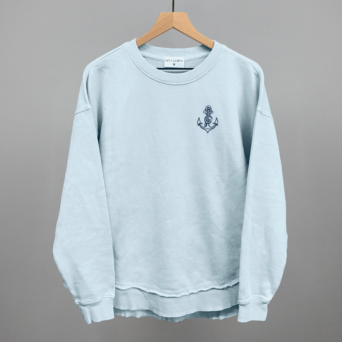 Anchor Doodle (Navy Blue) (Left Chest)