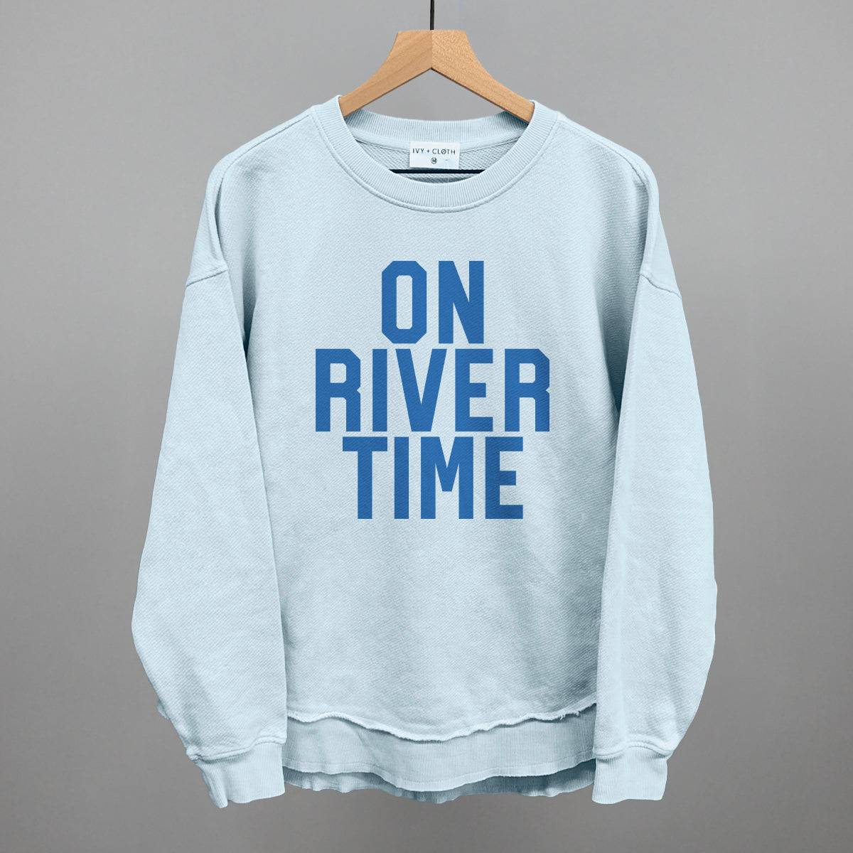 On River Time Block Letters