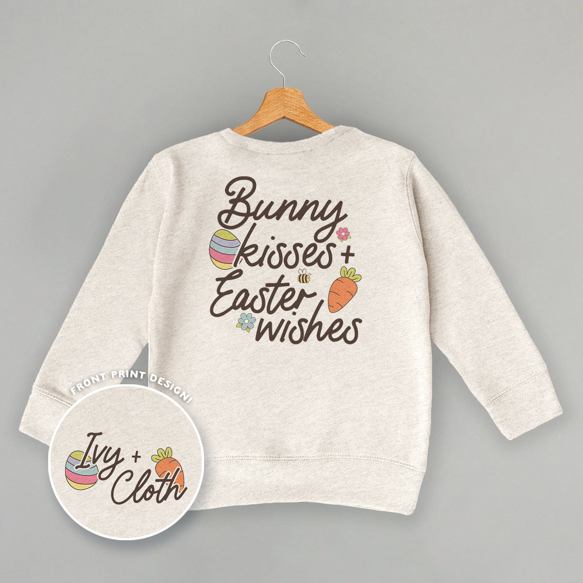 Bunny Kisses + Easter Wishes (Kids Back Print)