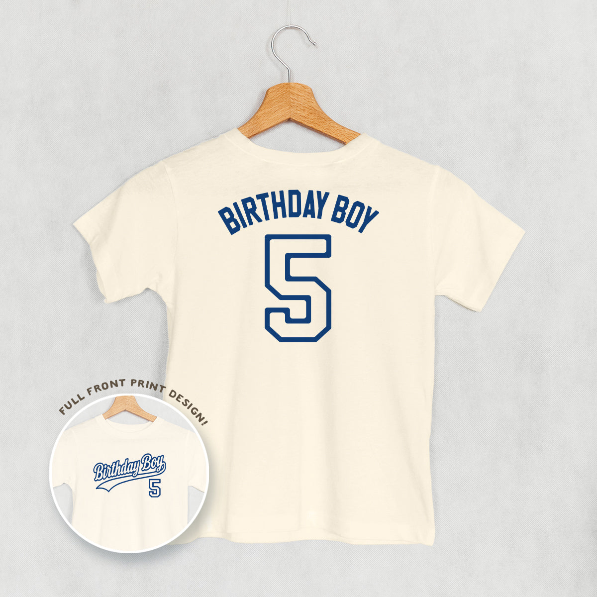 Birthday Boy Varsity #5 (Kids Back Print)