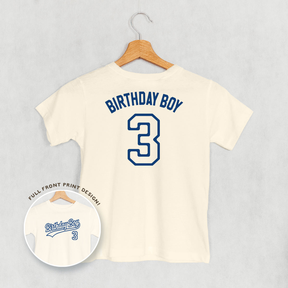 Birthday Boy Varsity #3 (Kids Back Print)