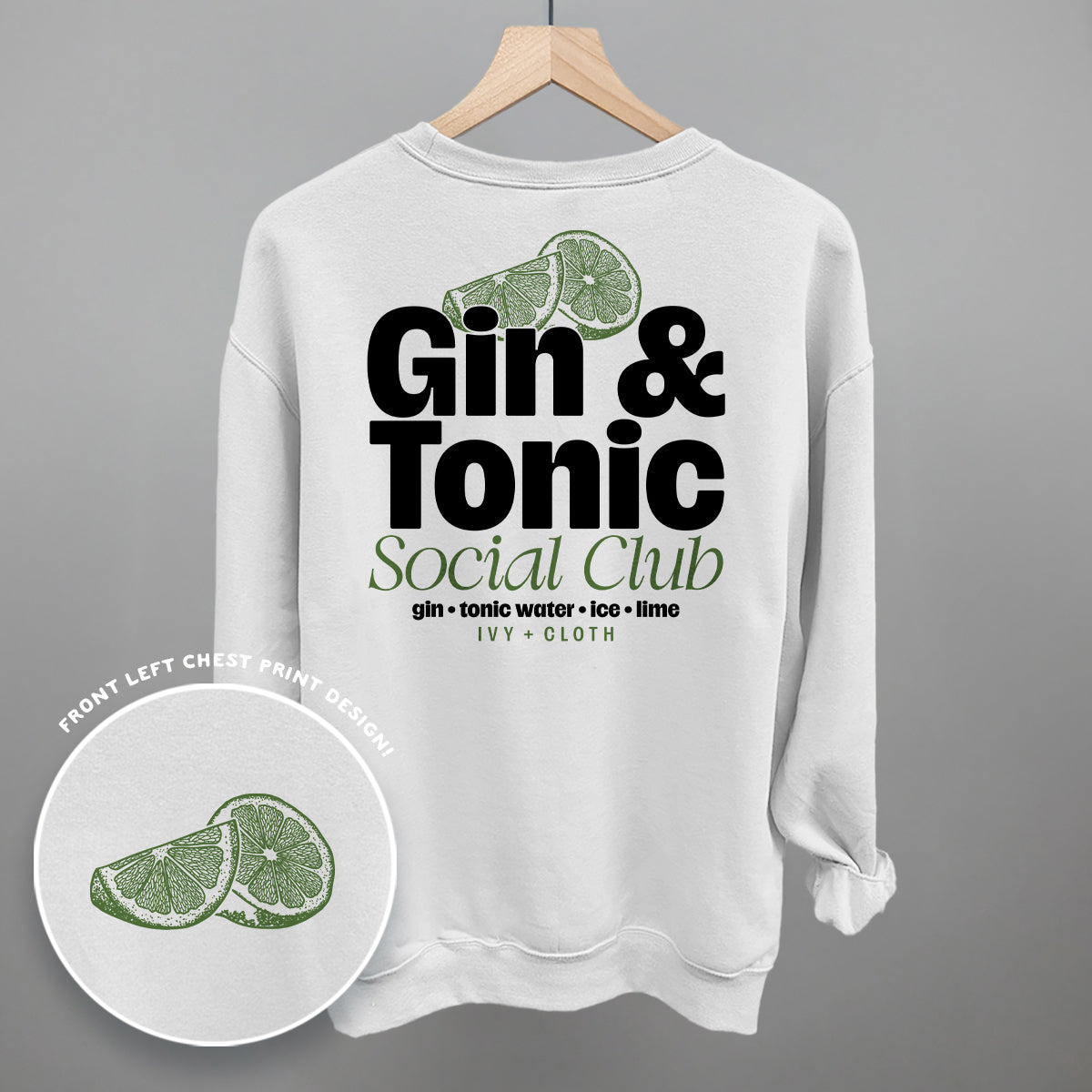 Gin & Tonic Social Club (Back Print)