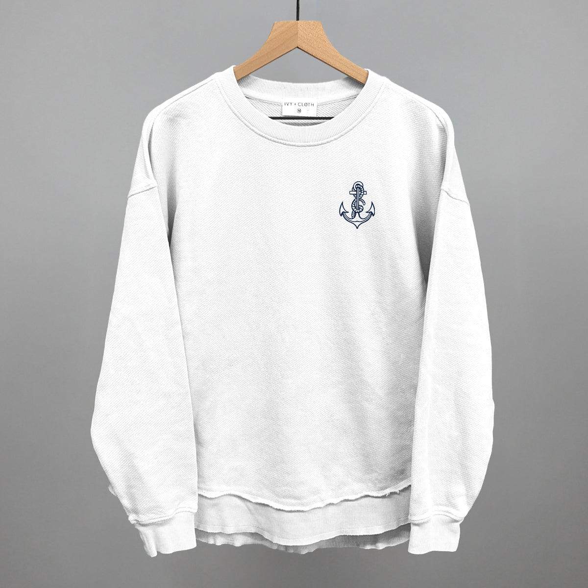 Anchor Doodle (Navy Blue) (Left Chest)