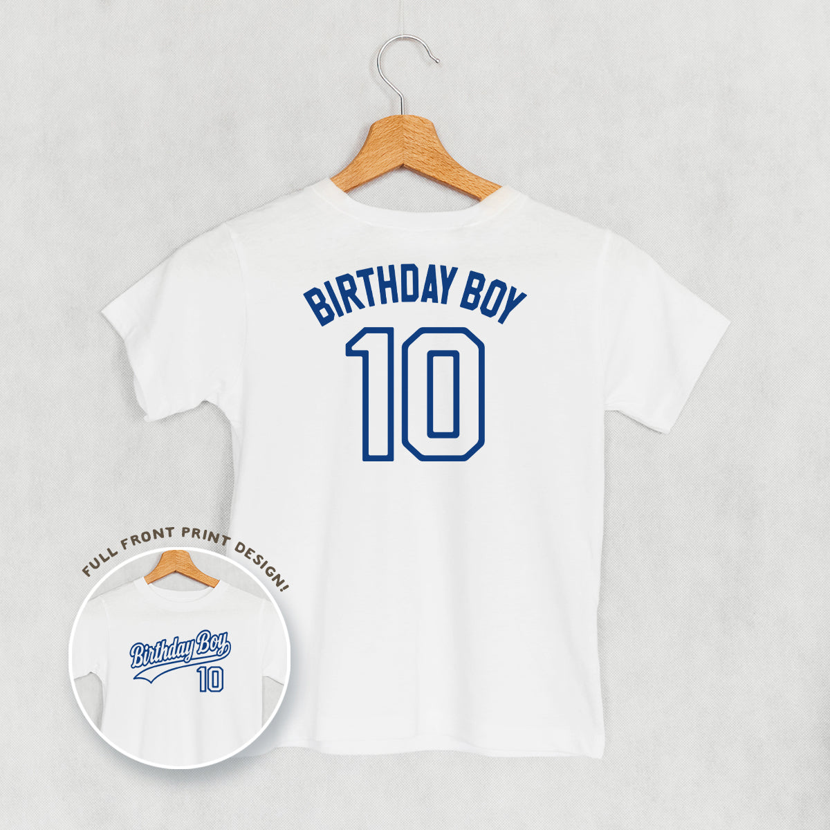 Birthday Boy Varsity #10 (Kids Back Print)